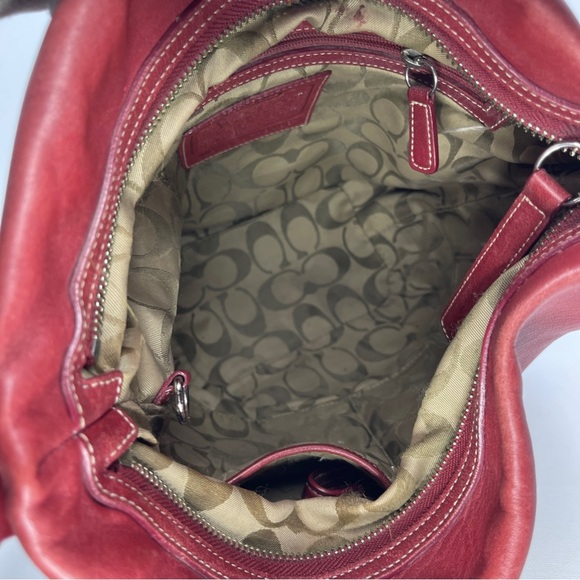 Vintage Coach! G2J—9186 Legacy Bucket Crossbody in Red ♥️ - Picture 5 of 16